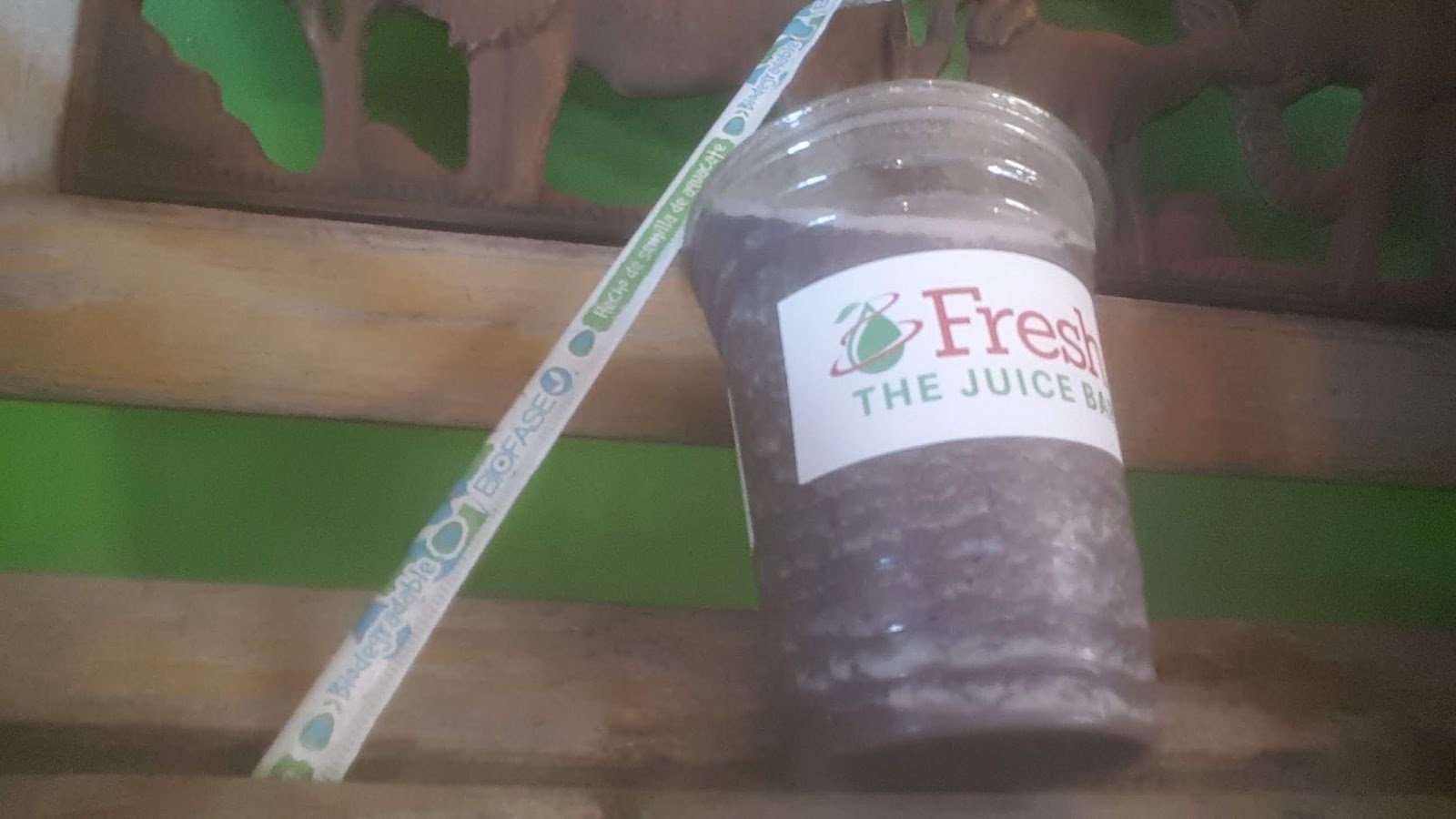 Blue Apple Super-food Smoothie with blueberries, banana, spinach and kale by HealthybyHeath